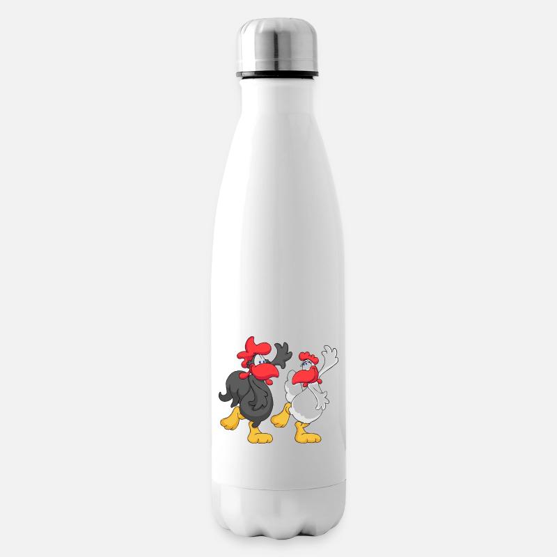 Couples de danse de poulet - Bouteille isotherme - blanc