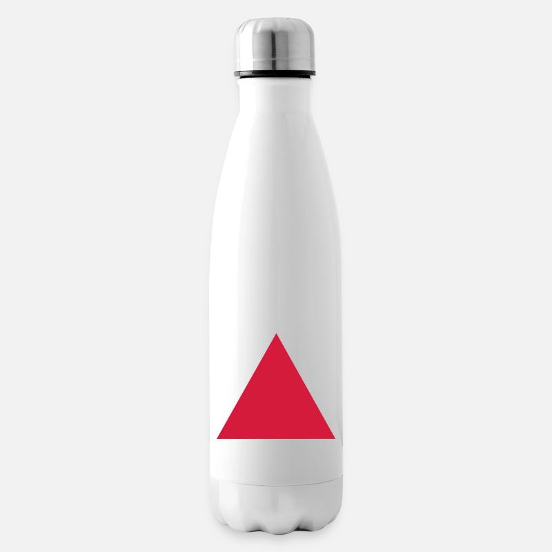 hier_ist_vorne - Isolierflasche - Weiß