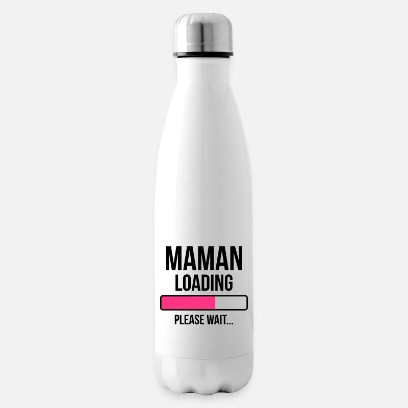 Maman loading Please Wait... - Bouteille isotherme - blanc