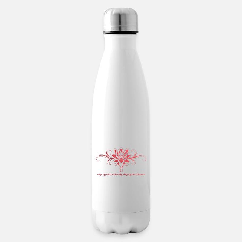 Fleur de lotus - Bouteille isotherme - blanc