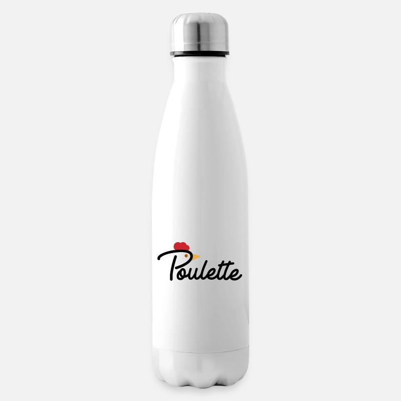 Poulette - Bouteille isotherme - blanc