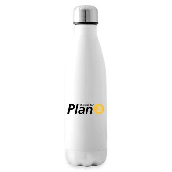 Time for plan B - Insulated Water Bottle - white - Right