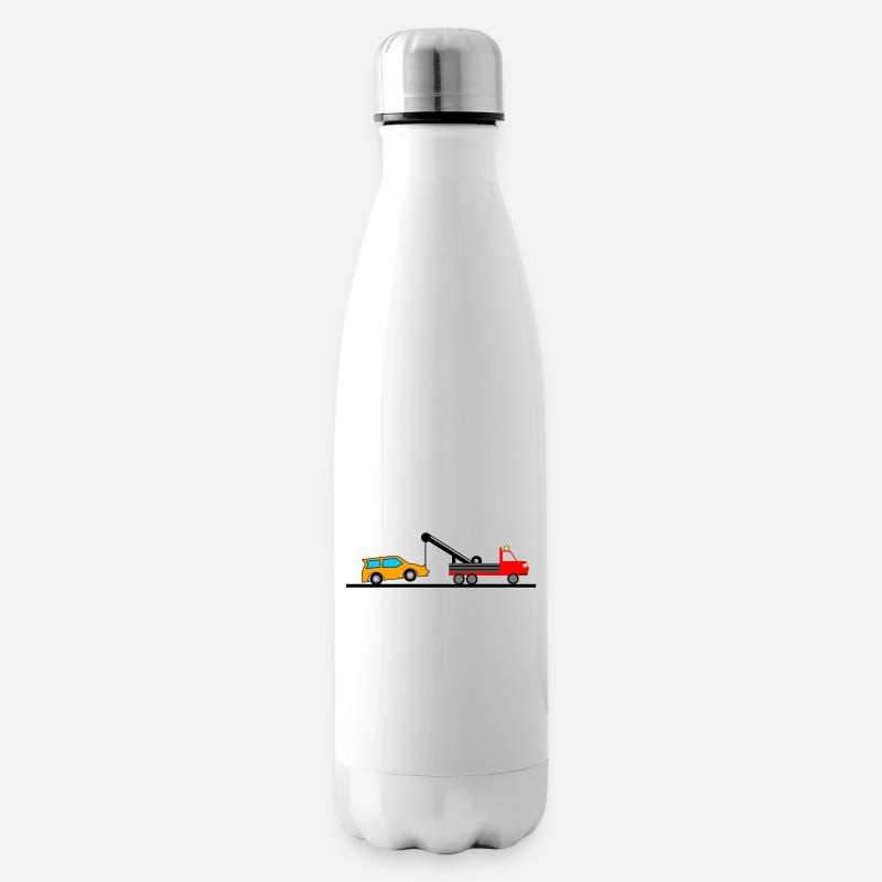 Abschleppwagen - Isolierflasche - Weiß