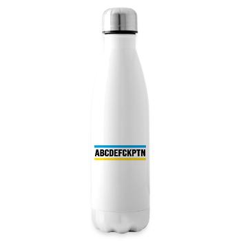 ukraine slava ukraini zelenskyj FCK PTN - Bouteille isotherme - blanc - Droite