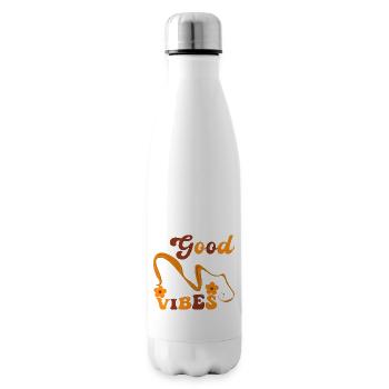 Good vibes bonnes vibrations si apaisantes - Bouteille isotherme - blanc - Droite