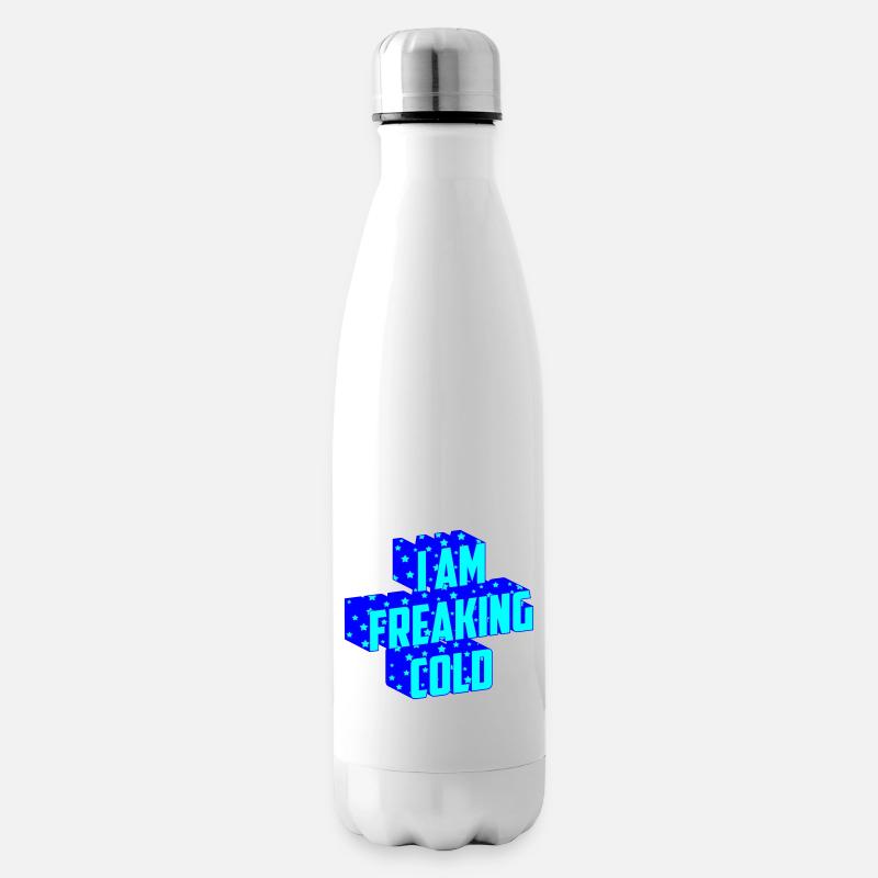 Ich bin verdammt kalt | Farben änderbar - Isolierflasche - Weiß