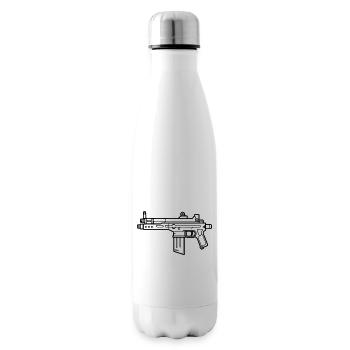 Maschinenpistole - Isolierflasche - Weiß - Rechts