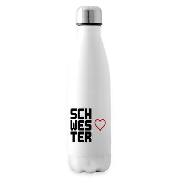 Schwesterherz Vertikal - Isolierflasche - Weiß - Rechts