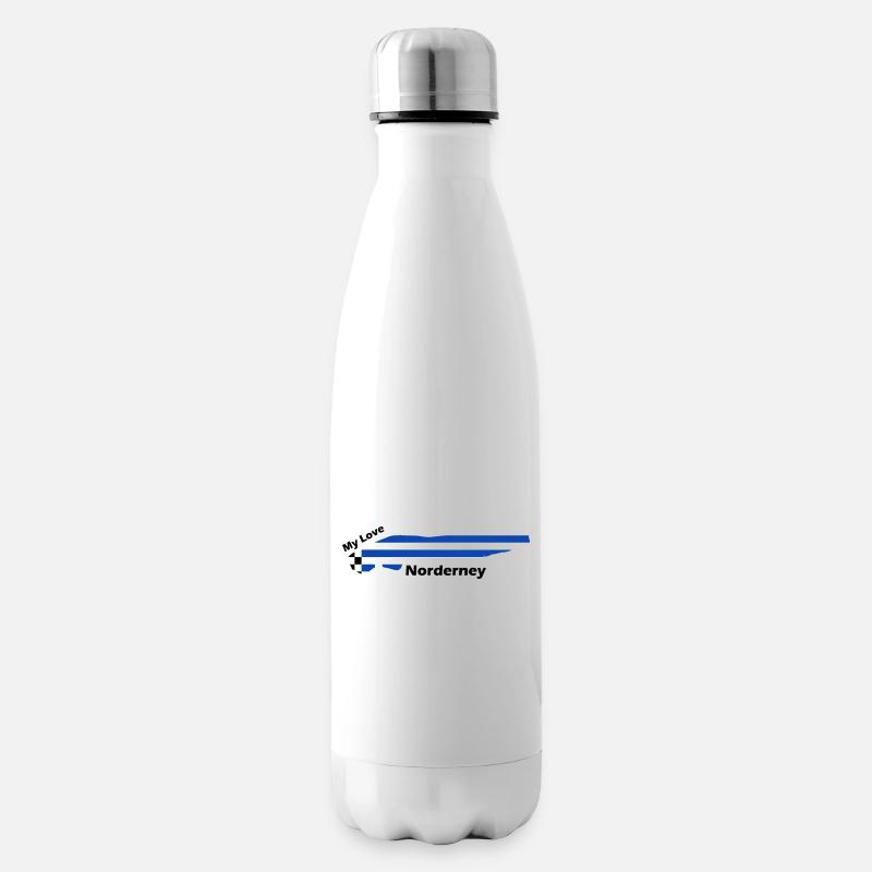 Norderney my Love - Isolierflasche - Weiß