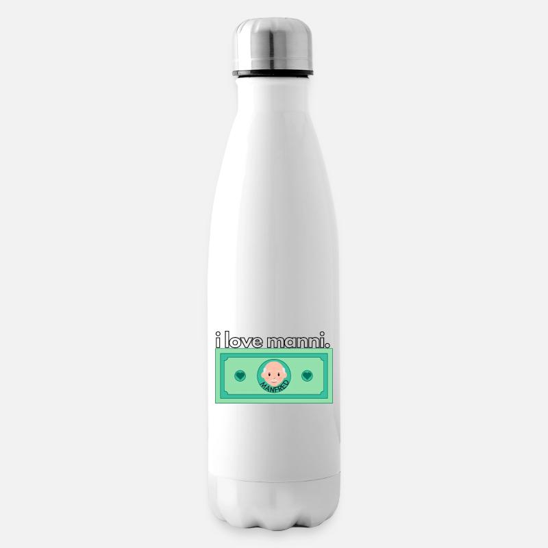 Jeder lieber Manfred - du auch? - Isolierflasche - Weiß