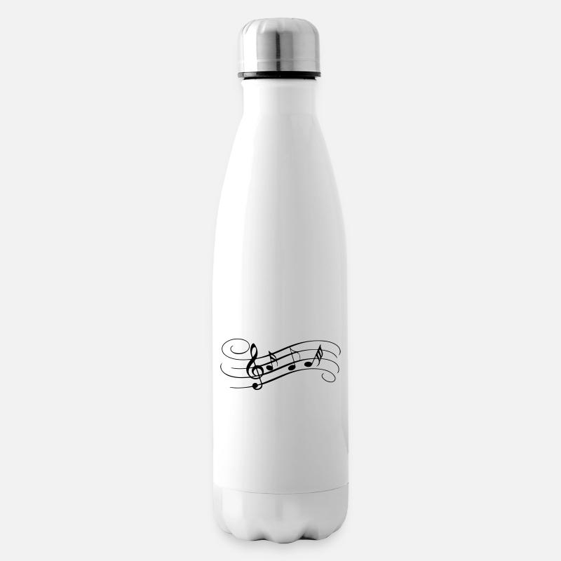 Hochfliegende Töne - Isolierflasche - Weiß