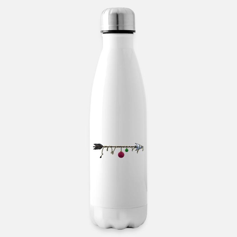 Flèche de Noël - Bouteille isotherme - blanc