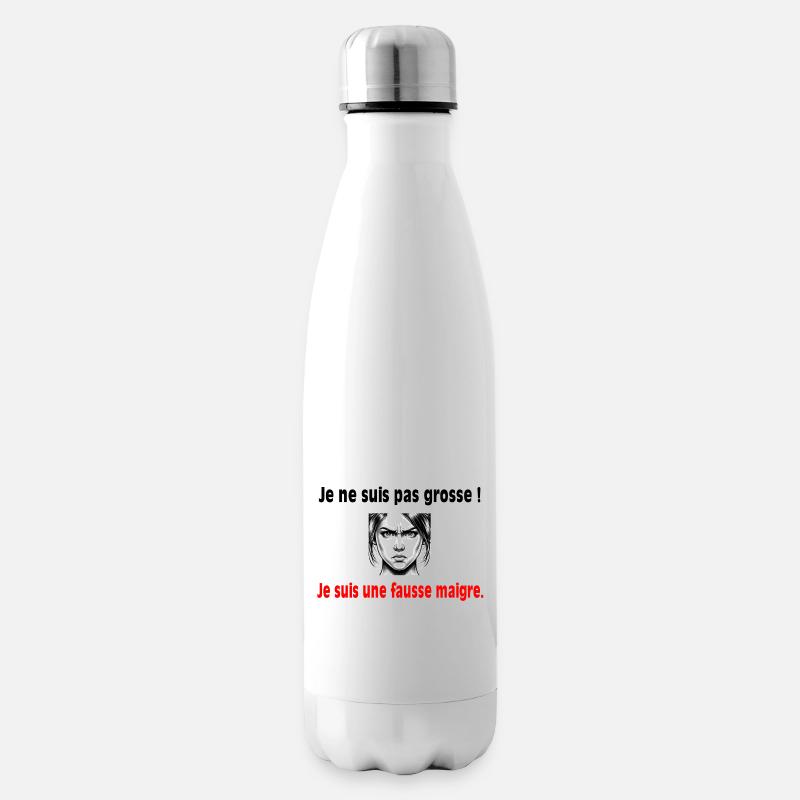 Ich bin nicht fett! - Isolierflasche - Weiß