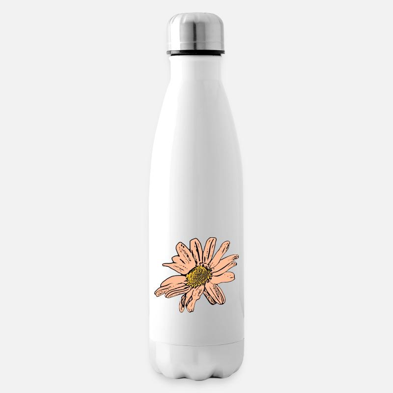 Blume pastell Blume Blumen pastell Blumen - Isolierflasche - Weiß