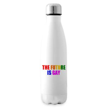 L’avenir est gay - Bouteille isotherme - blanc - Droite