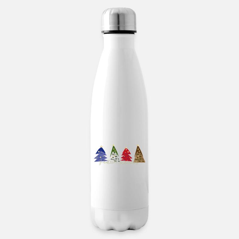 Friedliche Weihnacht - Isolierflasche - Weiß