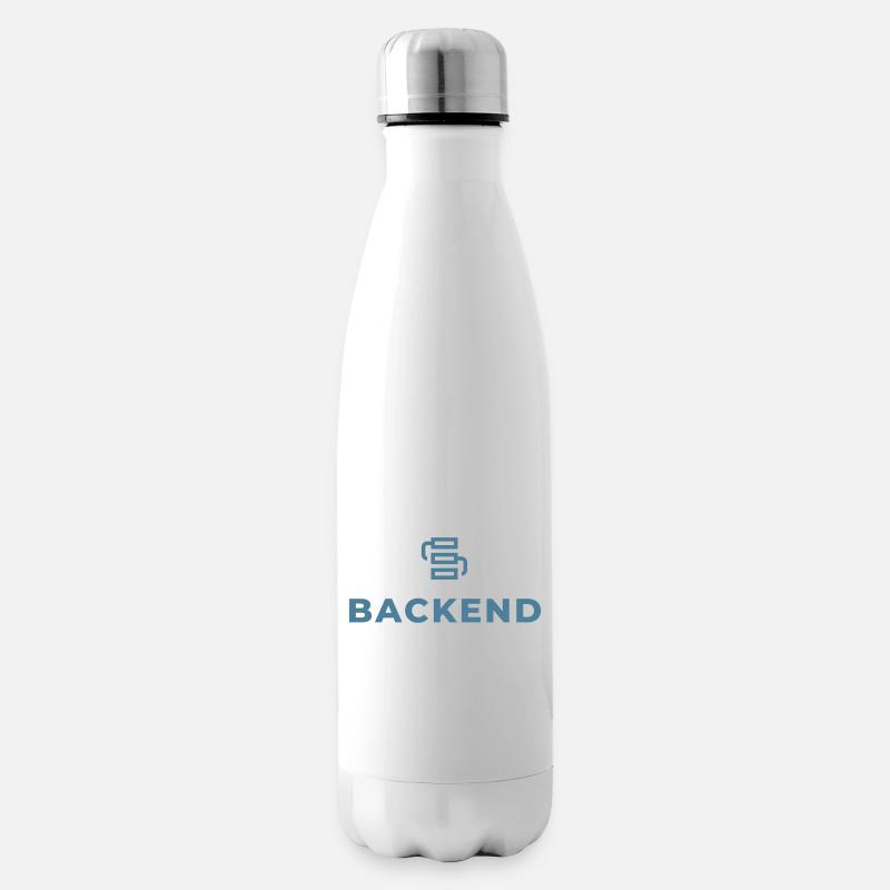 Logo du lien backend - Bouteille isotherme - blanc