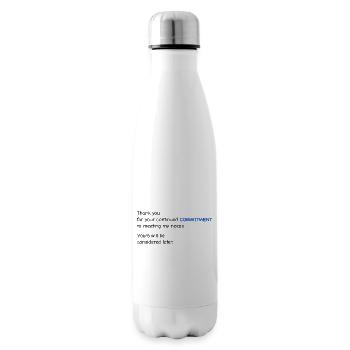 Baby Performance Review - Commitment - Insulated Water Bottle - white - Right