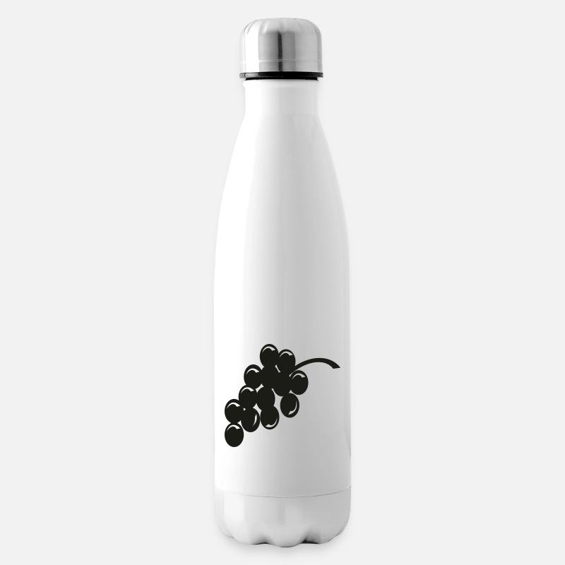 trauben - Isolierflasche - Weiß
