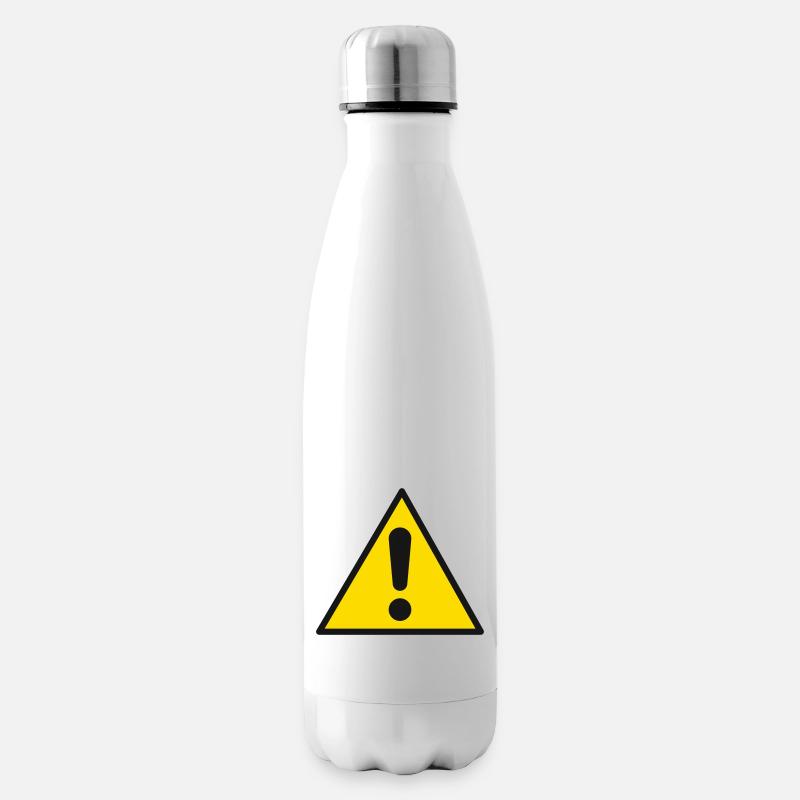 achtung - Isolierflasche - Weiß