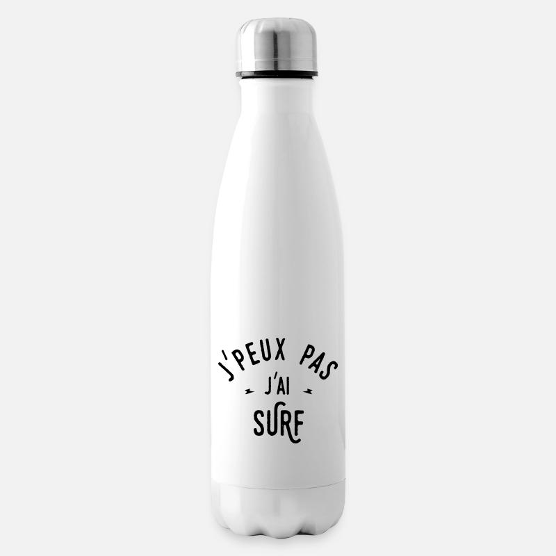 j'peux pas j'ai surf - Bouteille isotherme - blanc