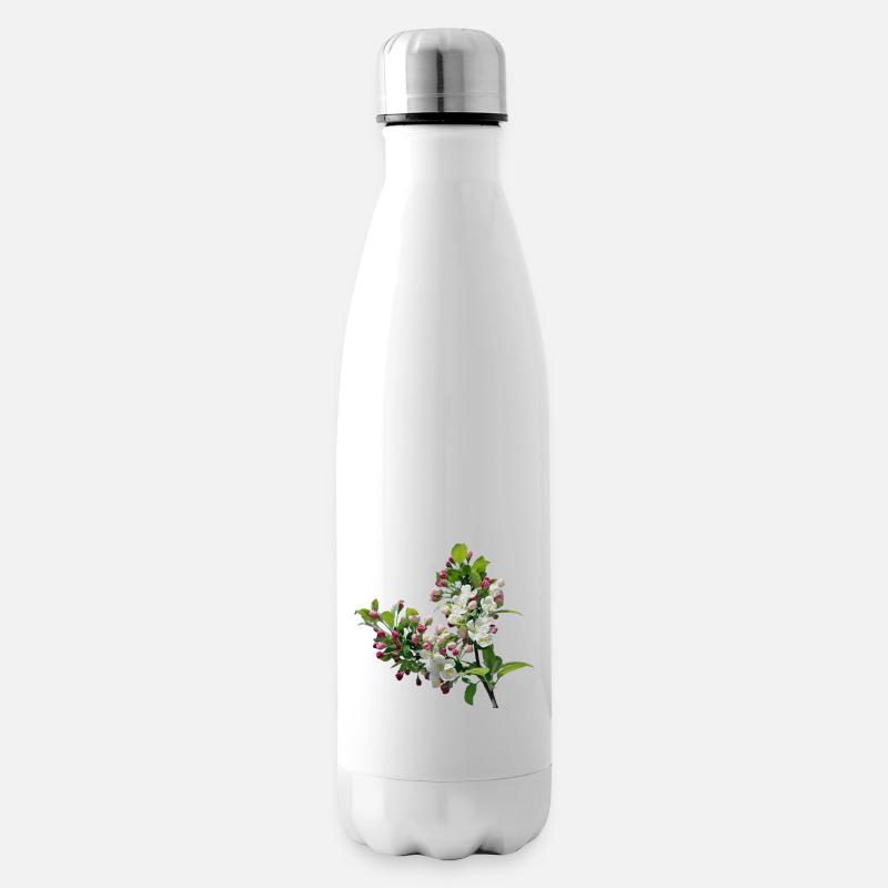 Frühling Apfelblüte - Isolierflasche - Weiß