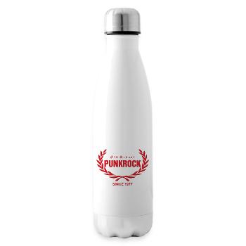 Old School Punkrock Since 1977 (roter Druck) - Isolierflasche - Weiß - Rechts