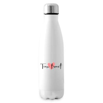 Team Braut Junggesellinnenabschied Herz - Isolierflasche - Weiß - Rechts