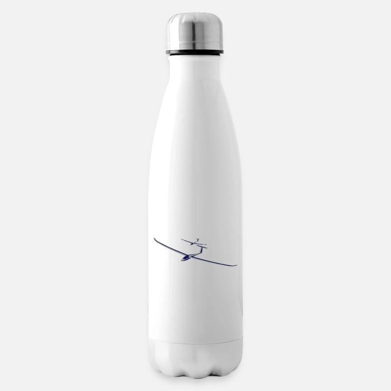 Planeurs silhouette - Bouteille isotherme - blanc