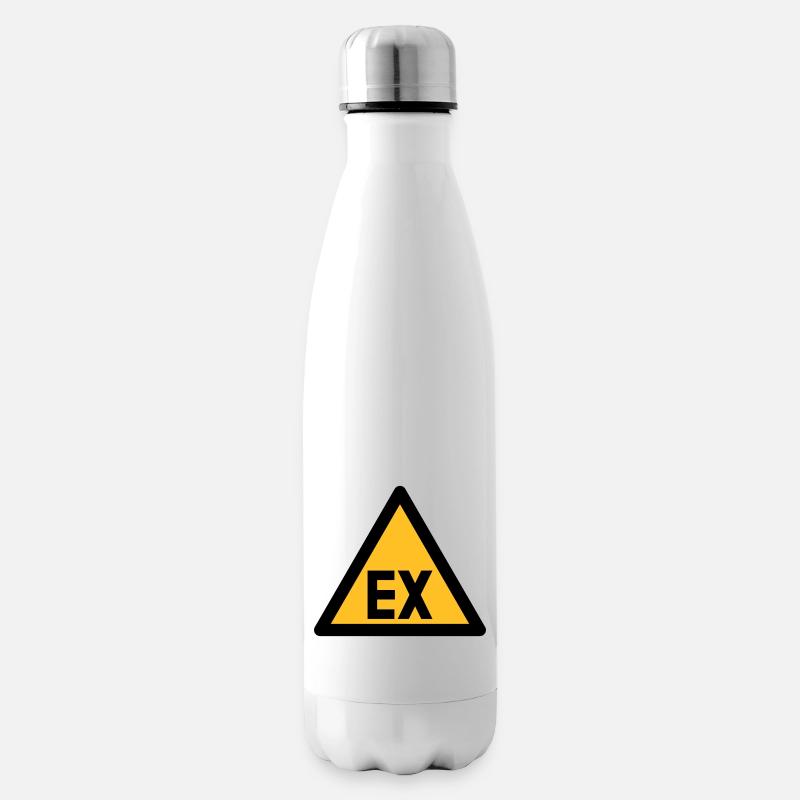 Gefahrensymbol - Explosionsgefahr (2-farbig) - Isolierflasche - Weiß