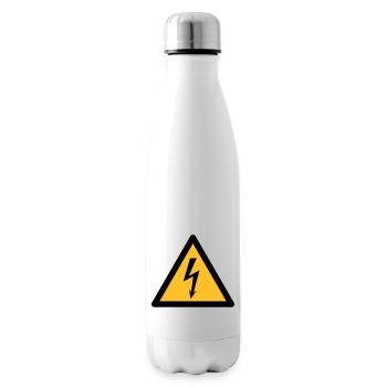 Hazard Symbol - High Voltage (2-color) - Insulated Water Bottle - white - Right