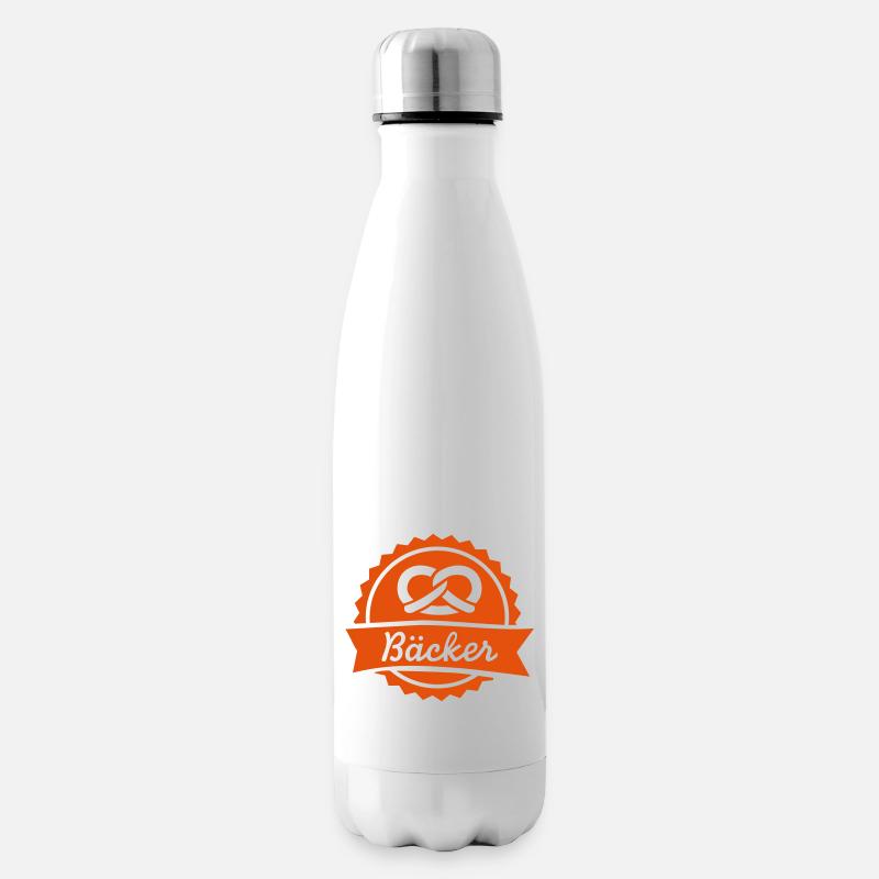 Bäcker - Isolierflasche - Weiß