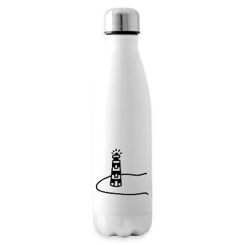 Leuchtturm Insel - Isolierflasche - Weiß - Rechts