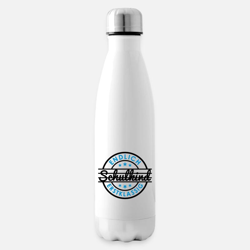 Erstklassig (Schulkind) - Isolierflasche - Weiß