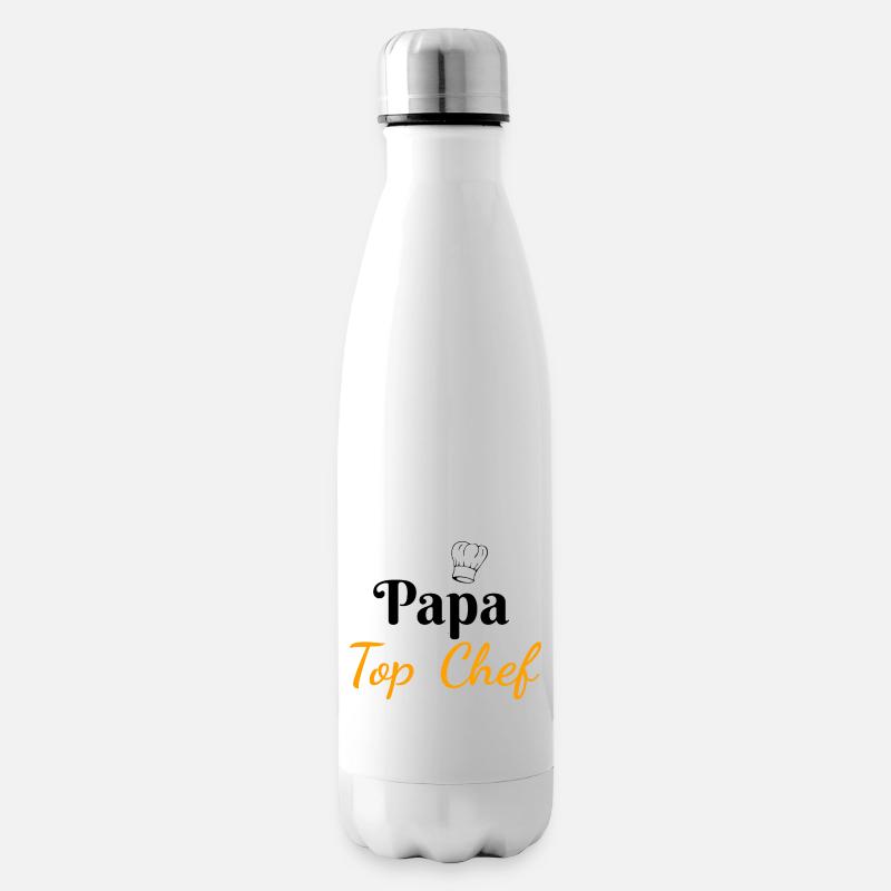 Papa Top Chef - Isolierflasche - Weiß