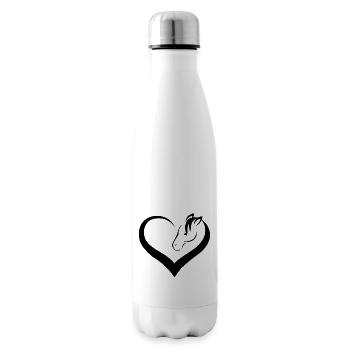Amoureux du cheval - Bouteille isotherme - blanc - Droite