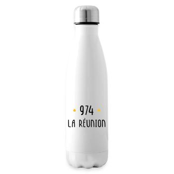 974 La Réunion - Bouteille isotherme - blanc - Droite