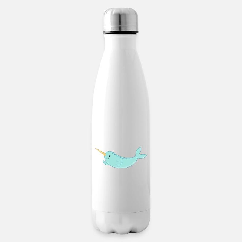 Narwal - Isolierflasche - Weiß