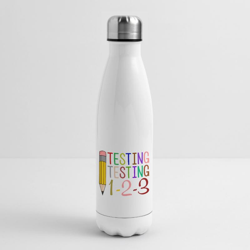 Testing, Testing, 1-2-3 Fun Gift Insulated Water Bottle