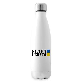 Slava ukraini - Insulated Water Bottle - white - Right