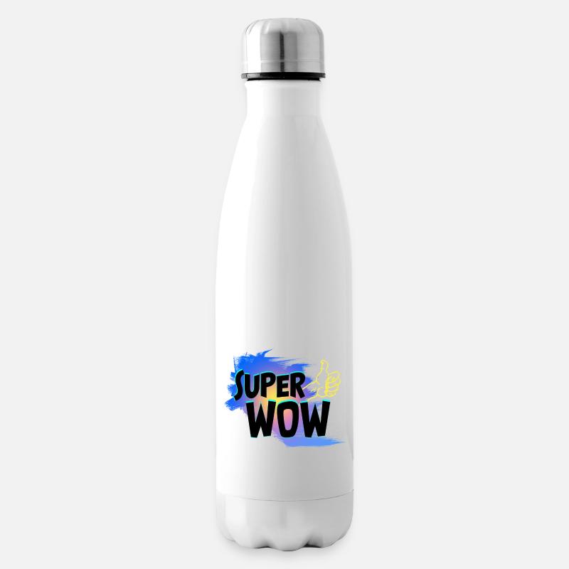 Super Wow - Isolierflasche - Weiß