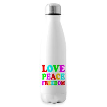 Love peace freedom - Isolierflasche - Weiß - Rechts