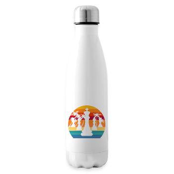 Schach Retro Sunset - Isolierflasche - Weiß - Rechts