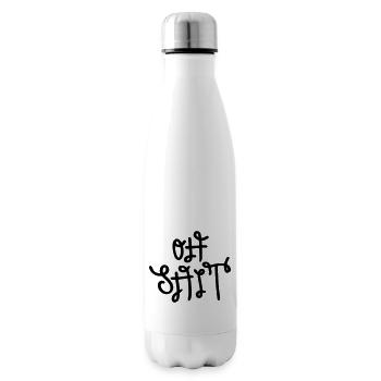 Oh Shit - Isolierflasche - Weiß - Rechts