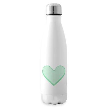 Sugar heart Sugar heart candy turquoise - Insulated Water Bottle - white - Right