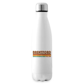 Vintage 1980s Style Brentford England - Bouteille isotherme - blanc - Droite