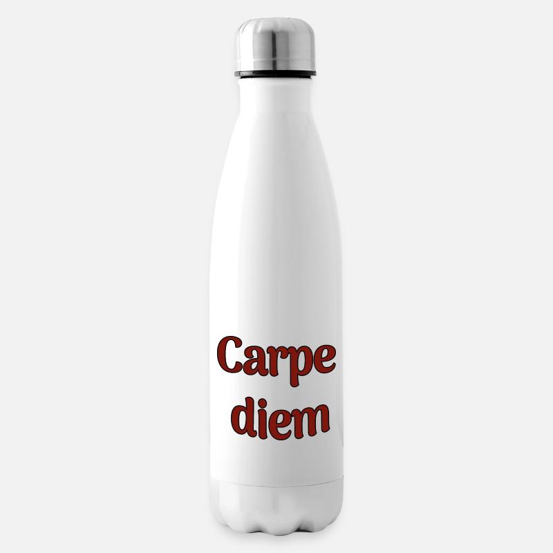 Carpe diem - Bouteille isotherme - blanc