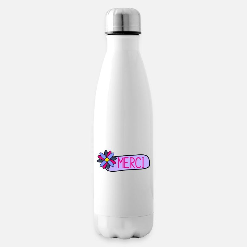 MERCI. MAÎTRESSE. MAÎTRE. MERCI MAÎTRESSE - Bouteille isotherme - blanc