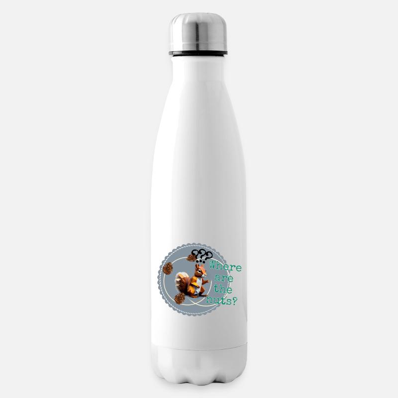 Where are the nuts? - Isolierflasche - Weiß