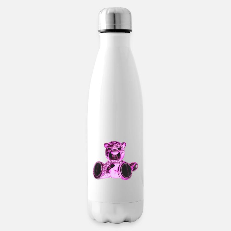 Creepy Teddy Rose - Bouteille isotherme - blanc